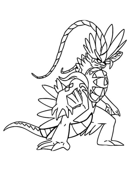 koraidon coloring page transparent png pokemon