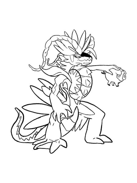 koraidon coloring pages pokemon