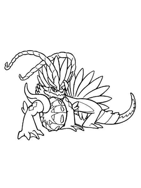 koraidon coloring page printable pokemon