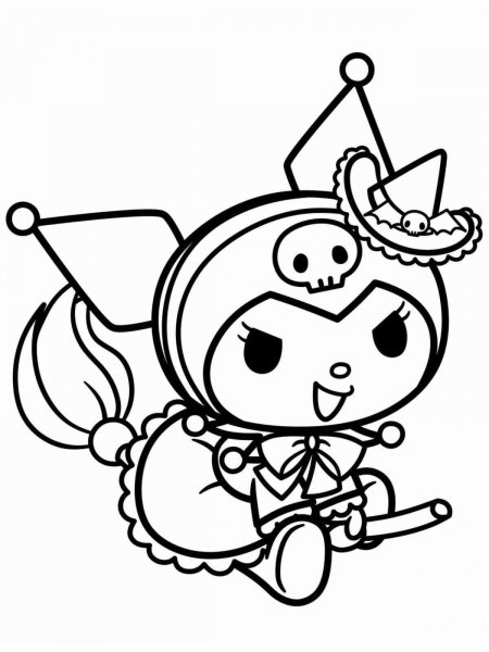 Kuromi Coloring Pages