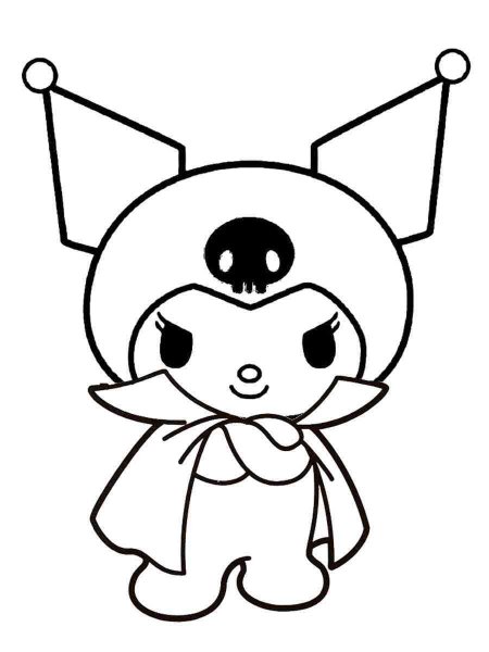 Kuromi coloring pages