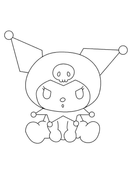 Kuromi coloring pages