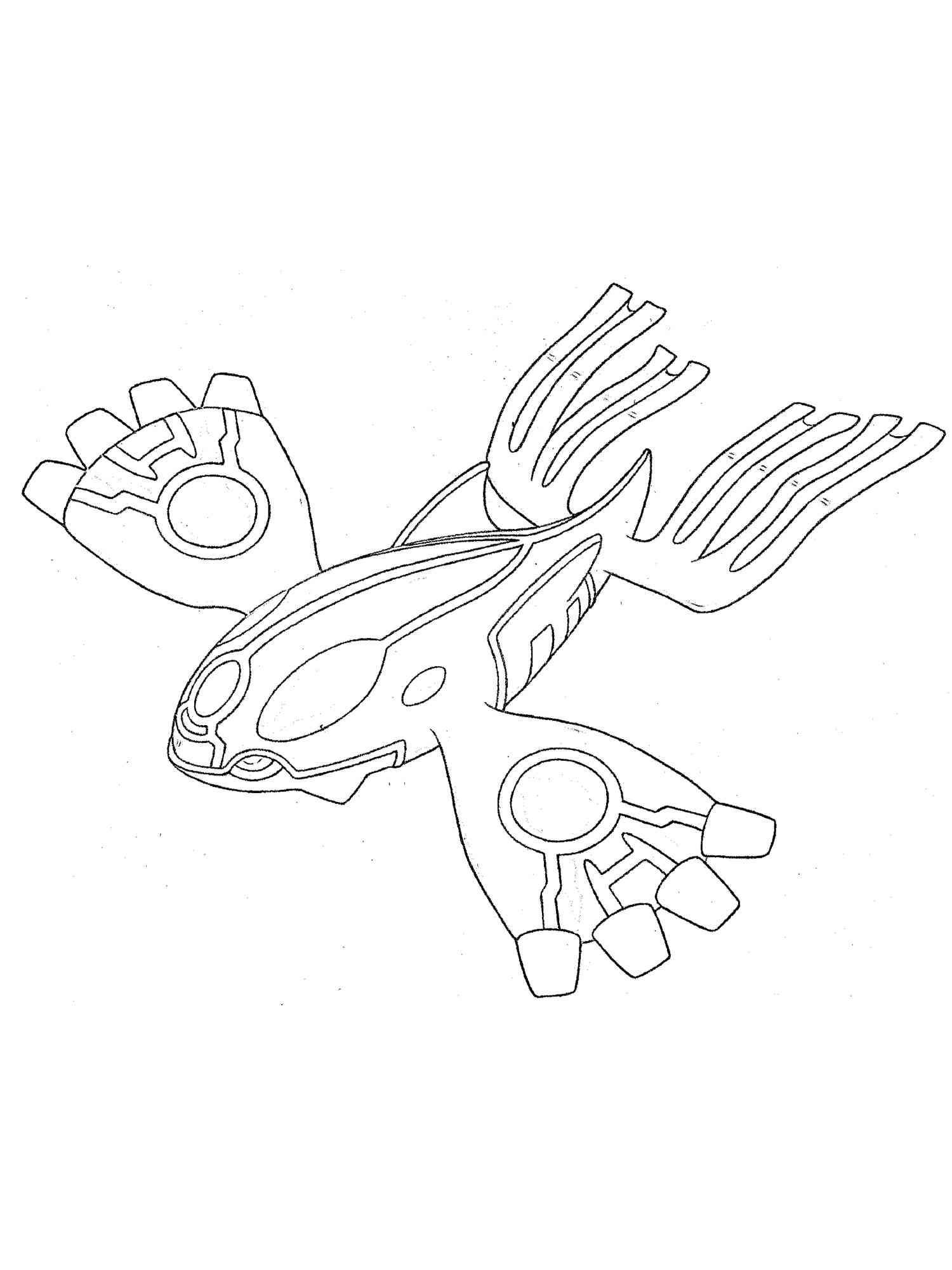 Kyogre Pokemon coloring pages - Free Printable