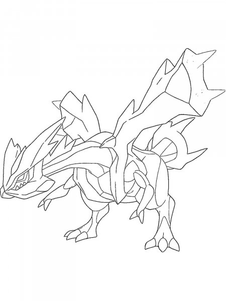 Pokemon Kyurem coloring pages - Free Printable