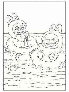 Labubu coloring page 10