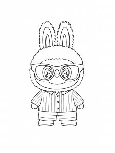 Labubu coloring page 2
