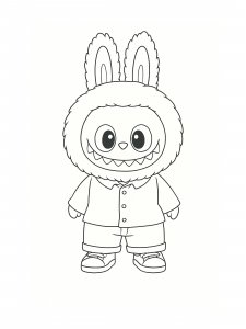 Labubu coloring page 5