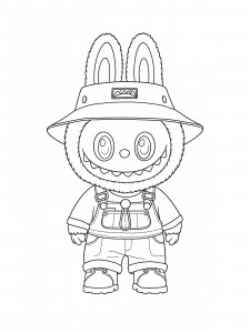 Labubu coloring page 8