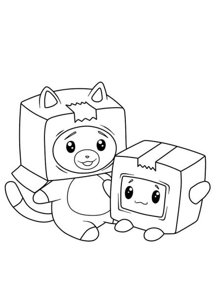 LankyBox coloring page - Free printable