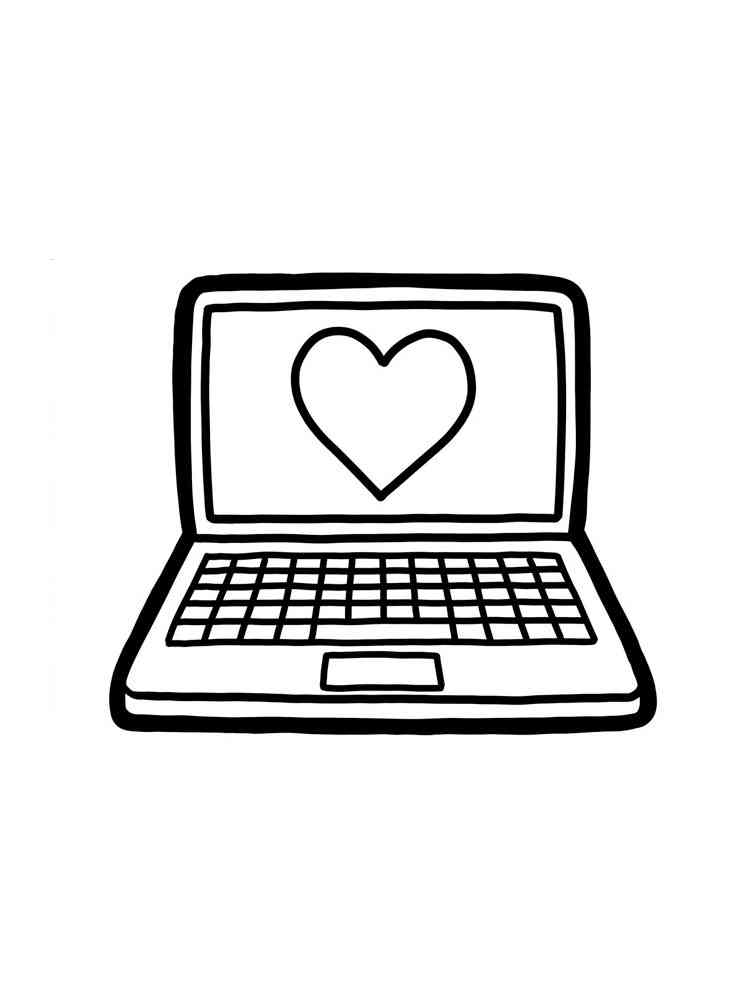 Laptop coloring pages. Download and print Laptop coloring pages
