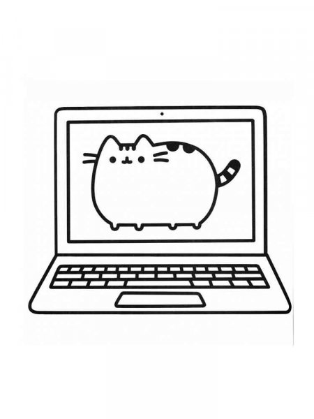 Laptop coloring pages