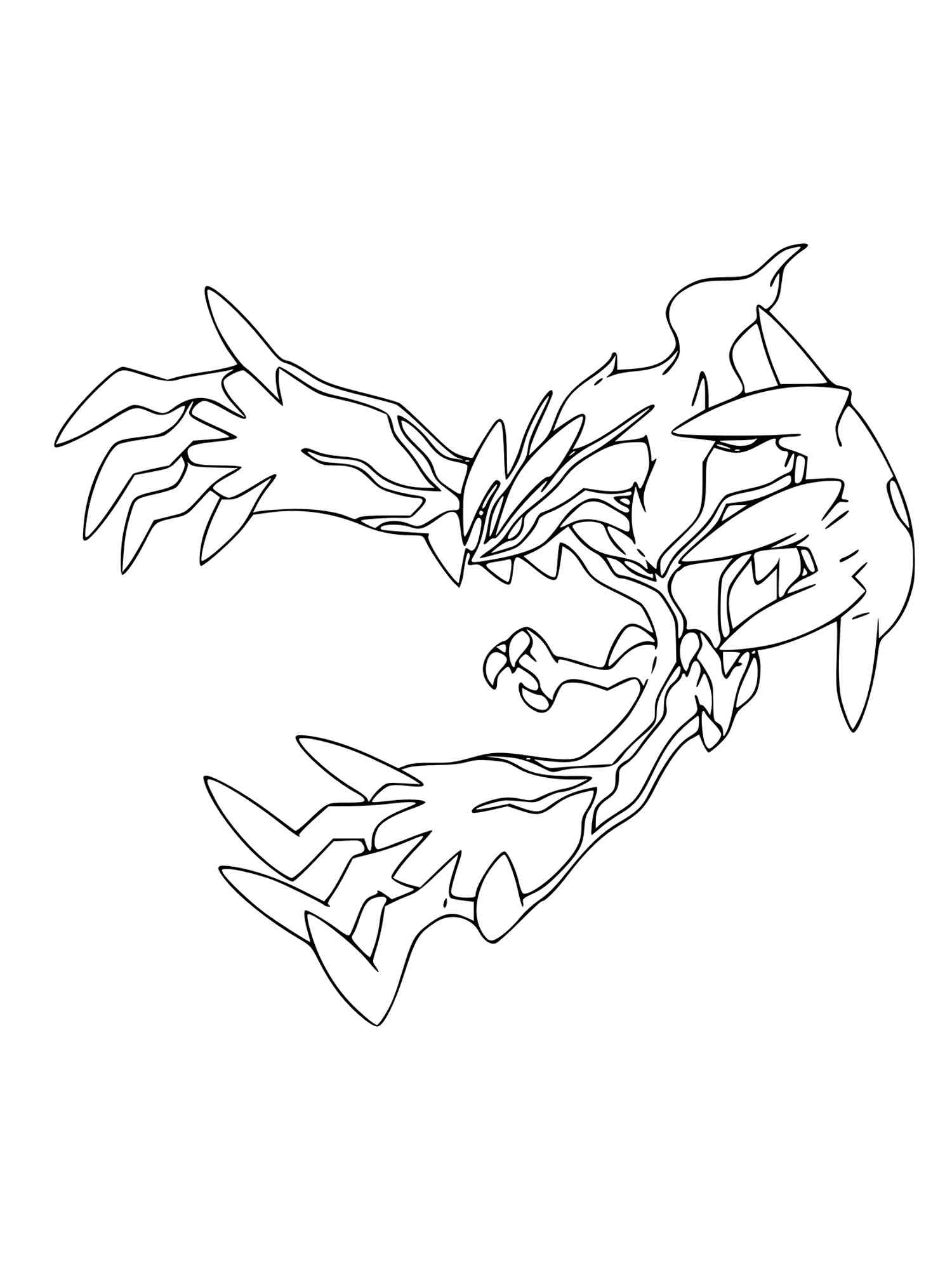 Yveltal Pokemon Coloring Pages
