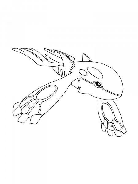 Legendary Pokemon coloring page 1