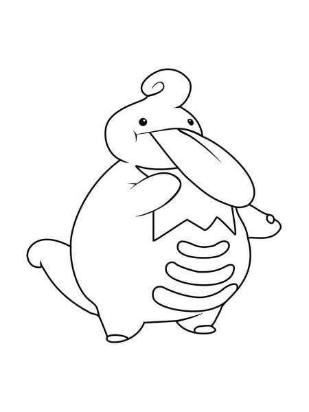 Lickilicky Pokemon coloring pages - Free Printable