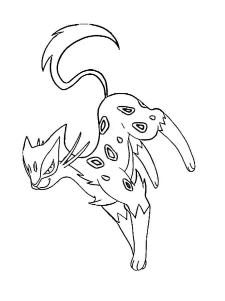 printable coloring pages liepard pokemon