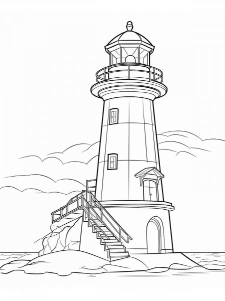 Lighthouse coloring pages