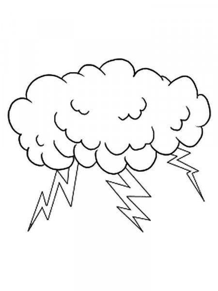 Lightning coloring pages