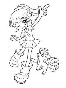 Lillie Pokemon coloring pages