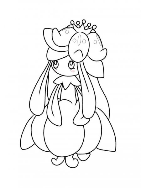 Lilligant Pokemon coloring pages - Free Printable