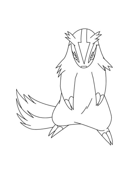 linoone coloring page png pokemon