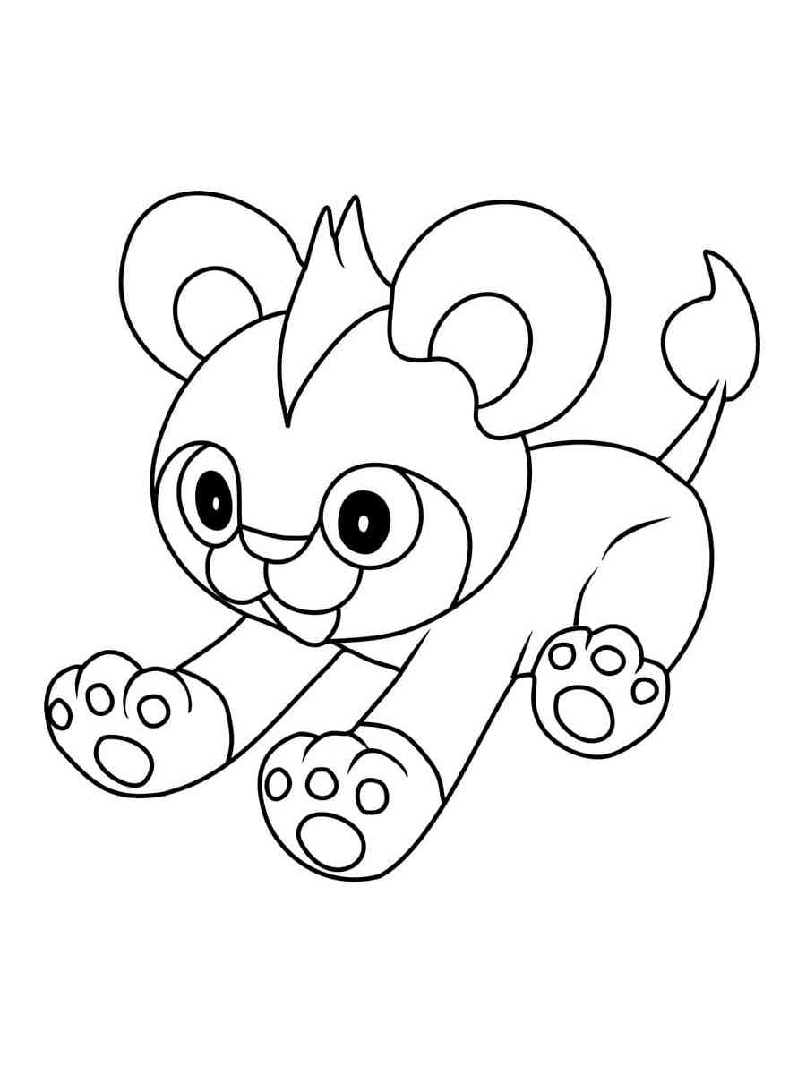 Pokémon fofo Litleo para colorir