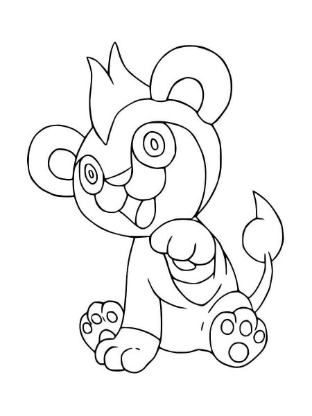 Litleo Pokemon coloring pages - Free Printable