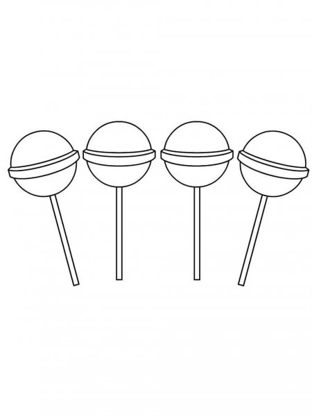 Lollipop coloring pages