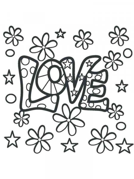 Love coloring pages