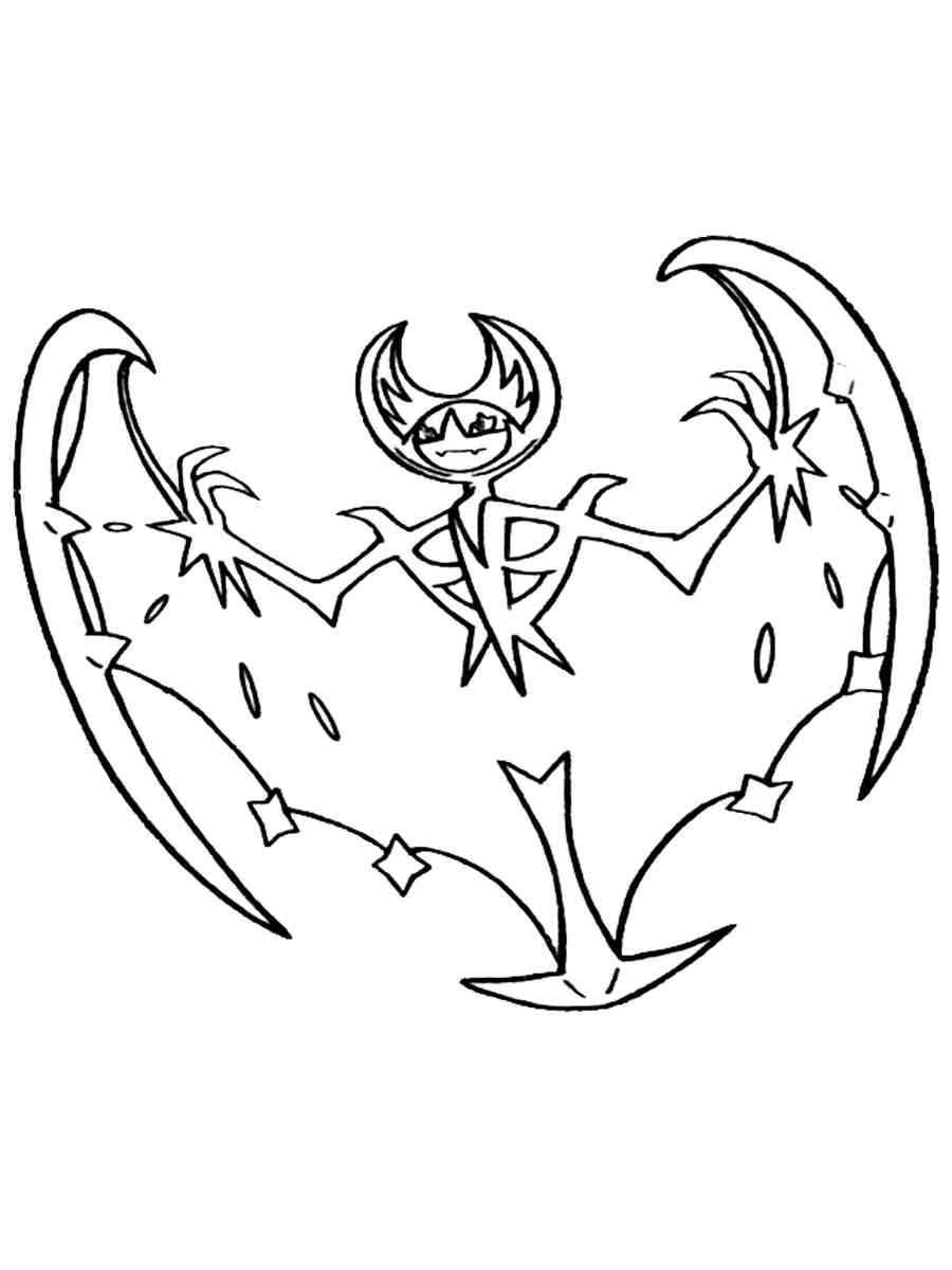 Pokemon Coloring Pages Lunala Printable Pictures Of Pokemon | My XXX