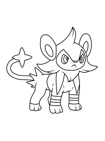 Luxio Pokemon coloring pages - Free Printable