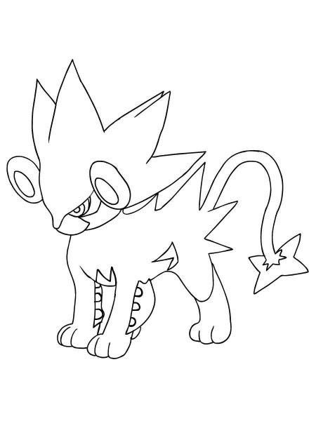 Luxray Pokemon Coloring Pages - Free Printable