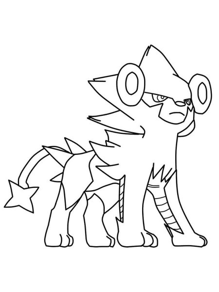 Luxray Pokemon coloring pages - Free Printable