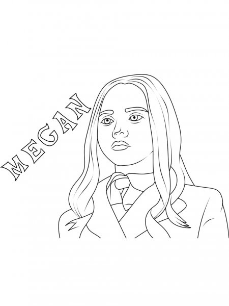 M3GAN coloring pages