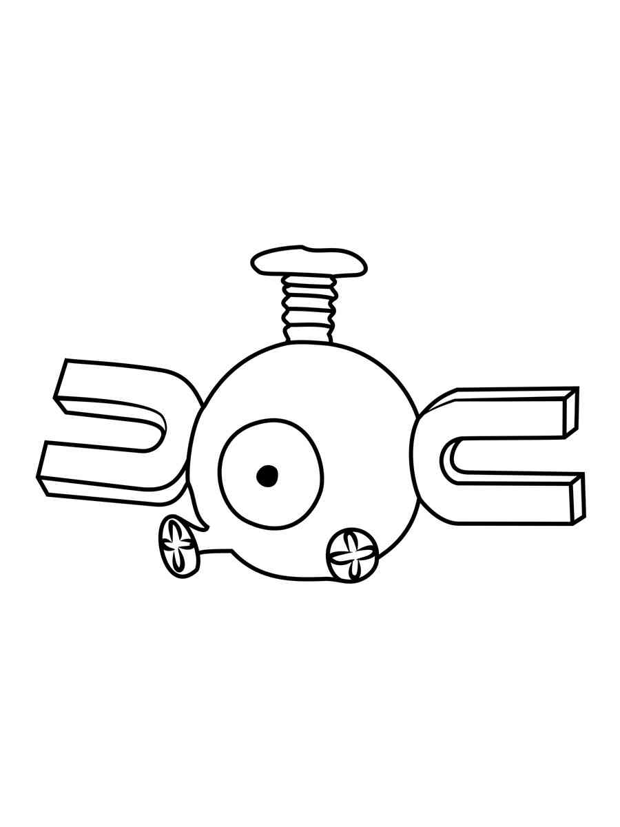 free magnemite color pages pokemon