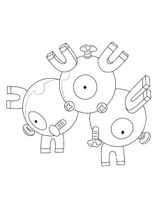 Pokemon Magneton coloring pages - Free Printable