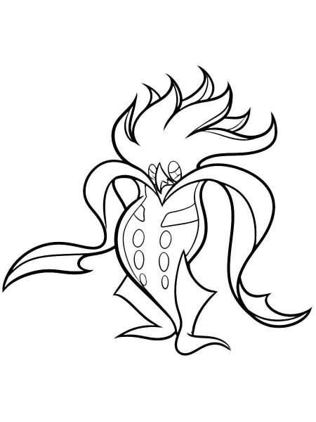 malamar coloring page online pokemon