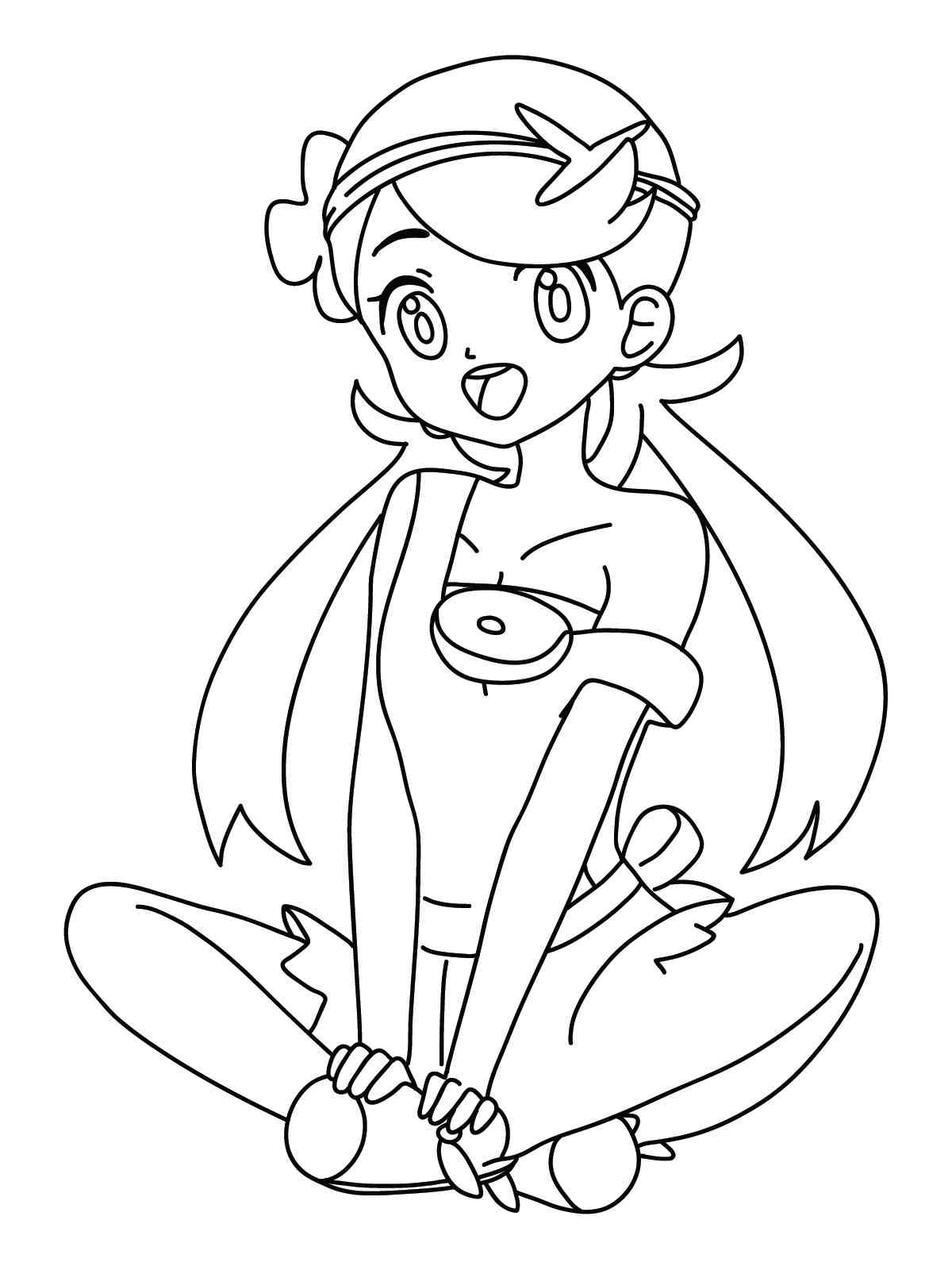 tsareena coloring page transparent png pokemon