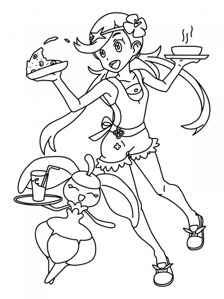 Mallow Pokemon Coloring Pages