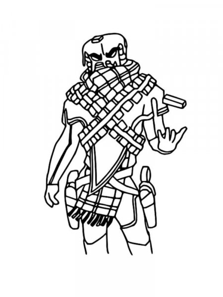 Mancake Fortnite coloring pages