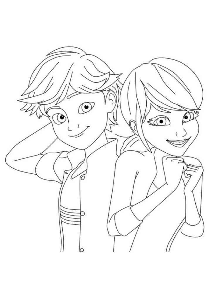 Marinette coloring pages. Download and print Marinette coloring pages