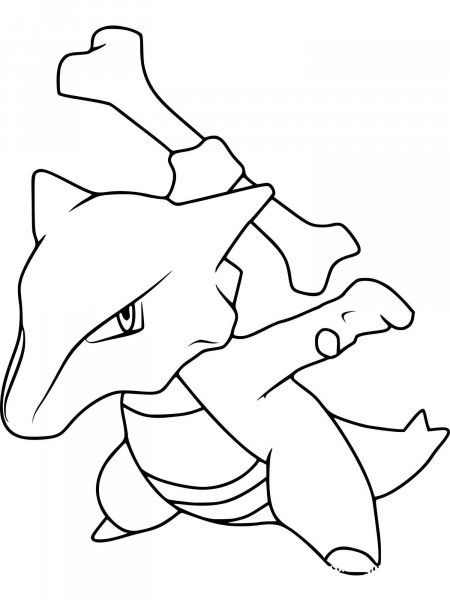 Pokemon Marowak coloring pages - Free Printable