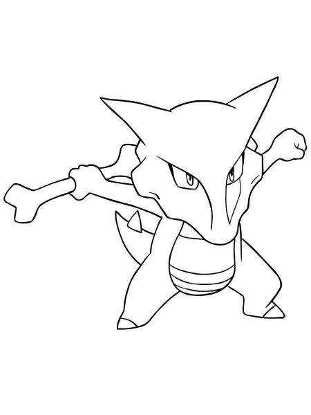 Pokemon Marowak coloring pages - Free Printable