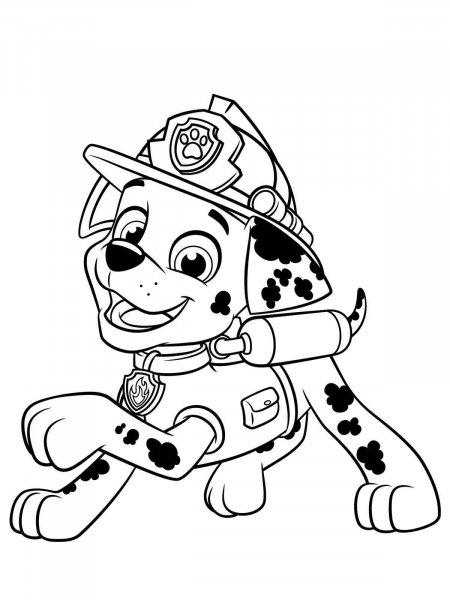 Marshall Paw Patrol Coloring Pages