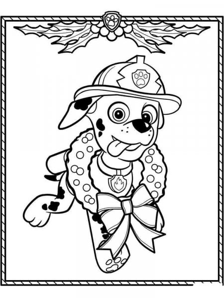 Marshall Paw Patrol coloring pages