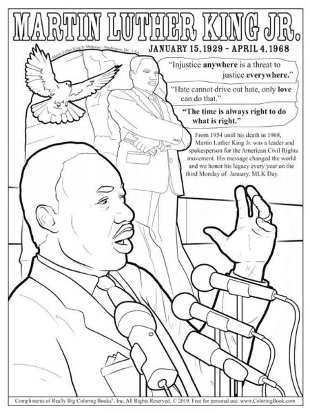 Martin Luther King coloring pages