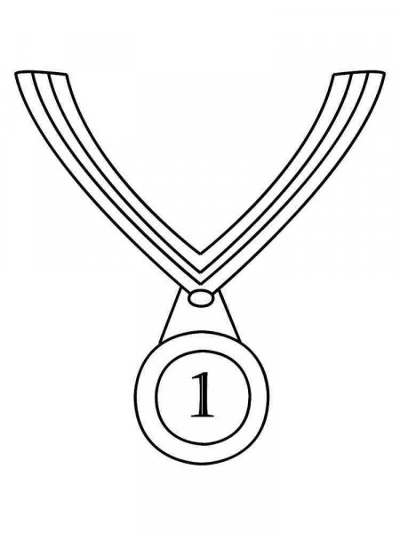 Medal Coloring Pages