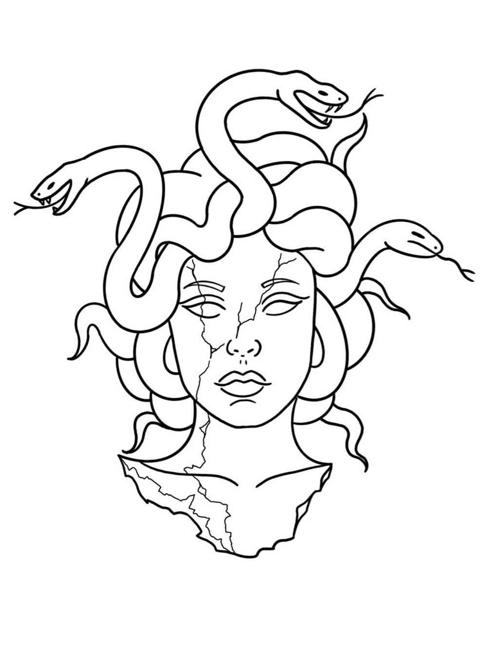 Medusa coloring pages