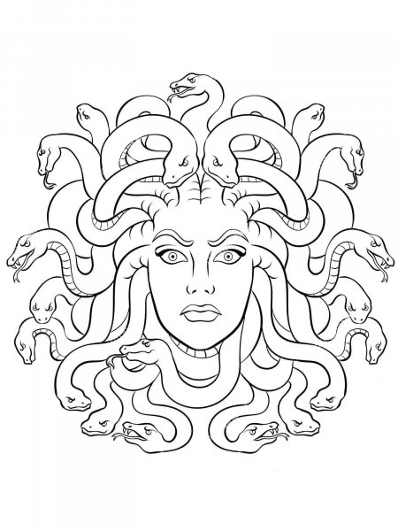 Medusa Coloring Pages