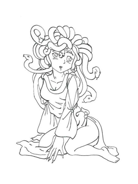 Medusa Coloring Pages