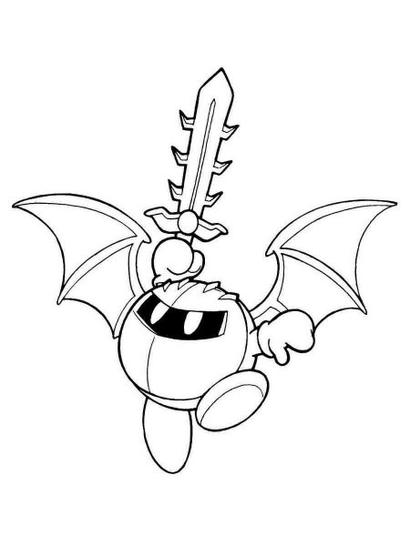 Meta Knight coloring pages